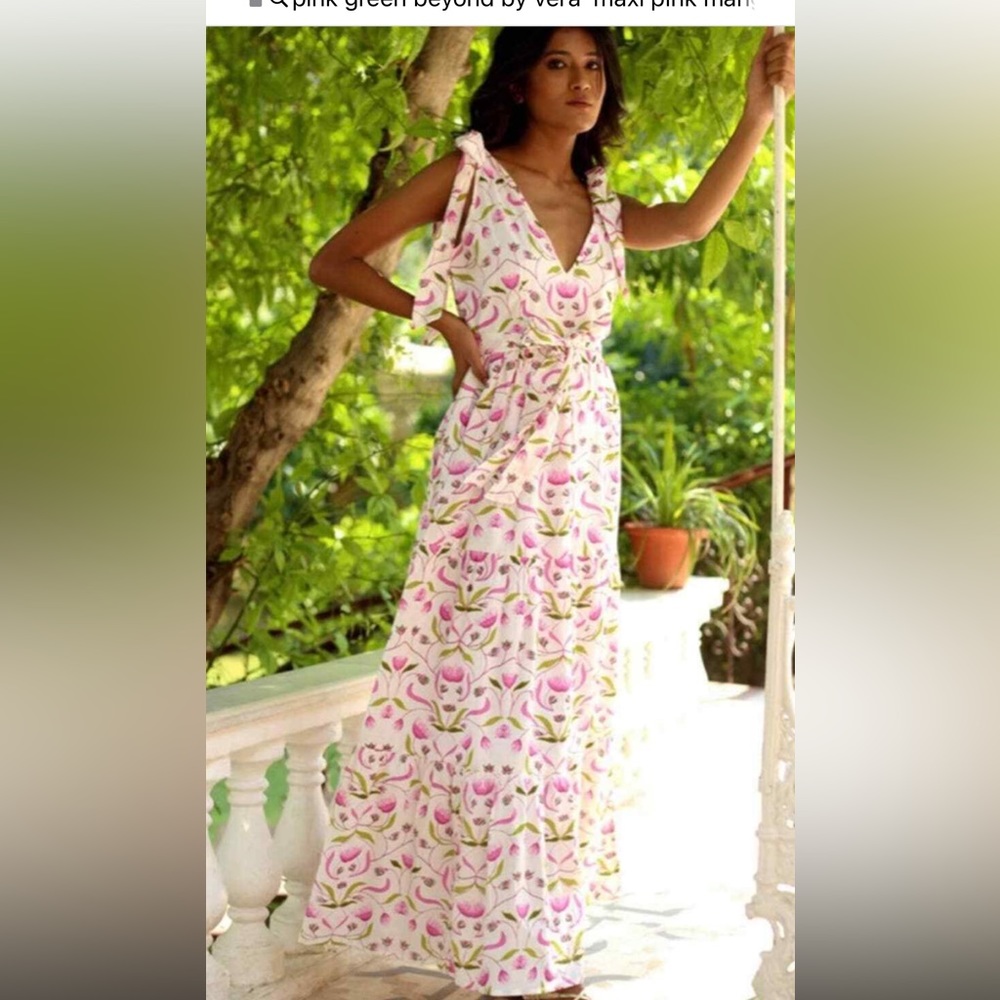 Monsoon and Beyond Ivy Dress, Pink Mangrove size L